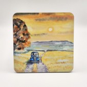 Square Wooden Fridge Magnet Bespoke Print